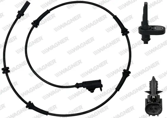 Sensor, Raddrehzahl Vorderachse WAGNER ABS00733