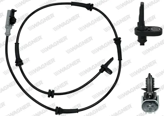 Sensor, Raddrehzahl Vorderachse WAGNER ABS00734