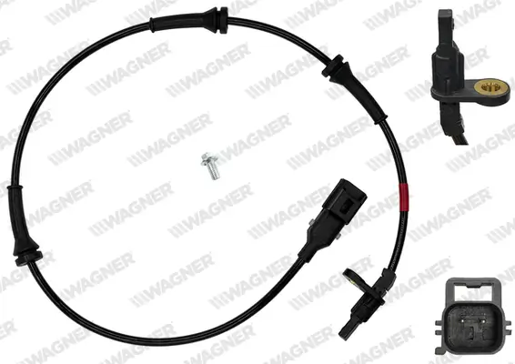 Sensor, Raddrehzahl Hinterachse WAGNER ABS00736