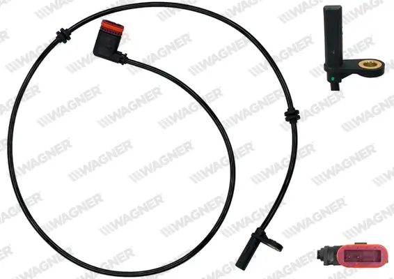 Sensor, Raddrehzahl Hinterachse WAGNER ABS00740