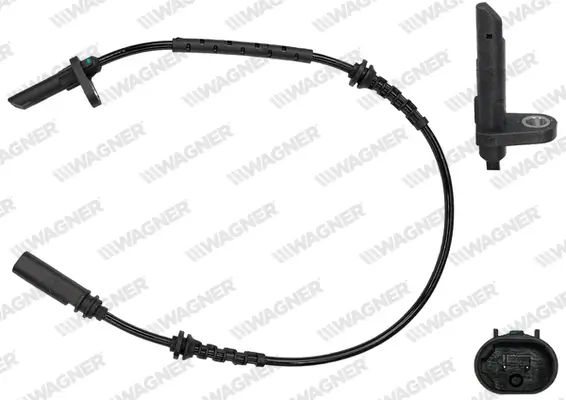 Sensor, Raddrehzahl Vorderachse WAGNER ABS00761