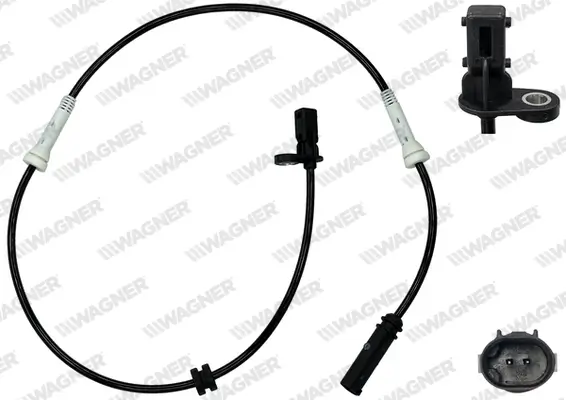Sensor, Raddrehzahl Vorderachse WAGNER ABS00762