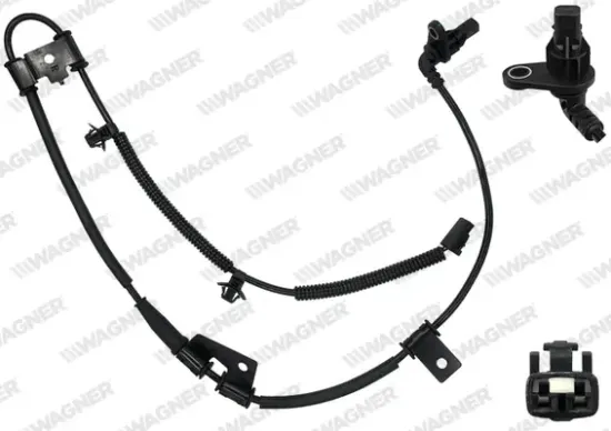 Sensor, Raddrehzahl Vorderachse rechts WAGNER ABS00824 Bild Sensor, Raddrehzahl Vorderachse rechts WAGNER ABS00824