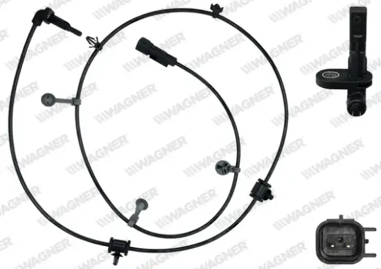 Sensor, Raddrehzahl Hinterachse links WAGNER ABS00985 Bild Sensor, Raddrehzahl Hinterachse links WAGNER ABS00985