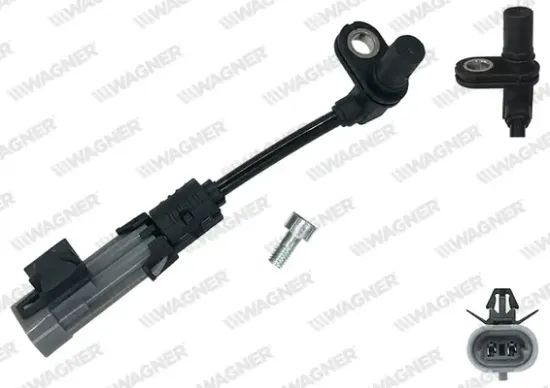 Sensor, Raddrehzahl Vorderachse WAGNER ABS00988 Bild Sensor, Raddrehzahl Vorderachse WAGNER ABS00988
