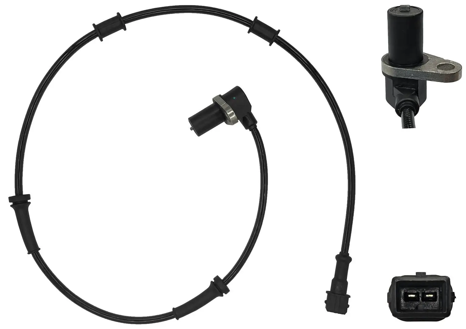 Sensor, Raddrehzahl Vorderachse links WAGNER ABS01049