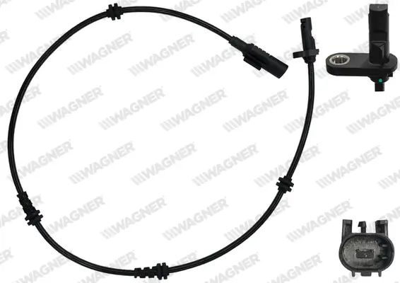 Sensor, Raddrehzahl Vorderachse WAGNER ABS01065