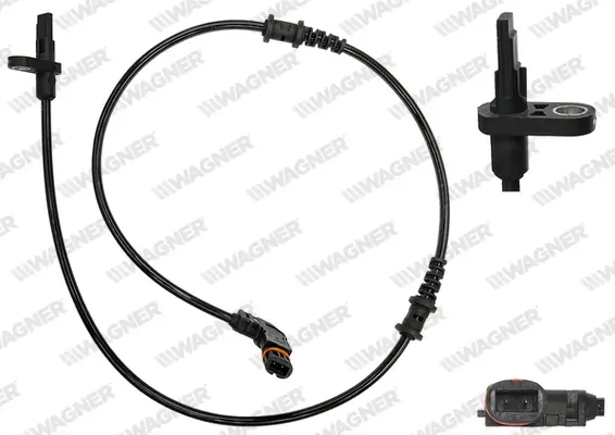 Sensor, Raddrehzahl Vorderachse WAGNER ABS01220
