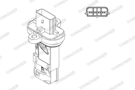Luftmassenmesser WAGNER AFS00020 Bild Luftmassenmesser WAGNER AFS00020