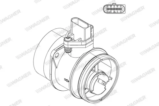 Luftmassenmesser WAGNER AFS00025 Bild Luftmassenmesser WAGNER AFS00025
