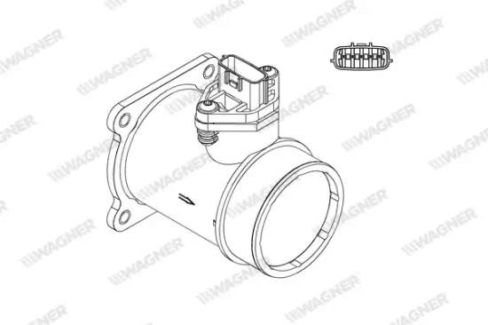 Luftmassenmesser WAGNER AFS00188 Bild Luftmassenmesser WAGNER AFS00188