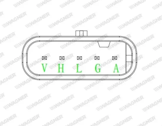 Sensor, Raddrehzahl WAGNER ABS00343 Bild Sensor, Raddrehzahl WAGNER ABS00343