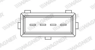 Sensor, Drosselklappenstellung WAGNER THR00028 Bild Sensor, Drosselklappenstellung WAGNER THR00028