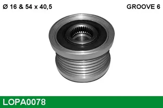 Generatorfreilauf LUCAS LOPA0078 Bild Generatorfreilauf LUCAS LOPA0078