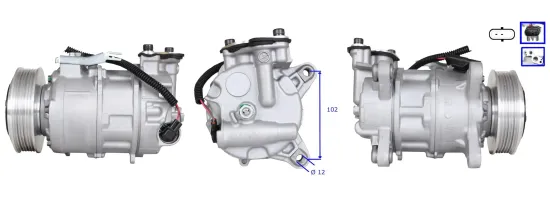 Kompressor, Klimaanlage LUCAS ACP01152 Bild Kompressor, Klimaanlage LUCAS ACP01152