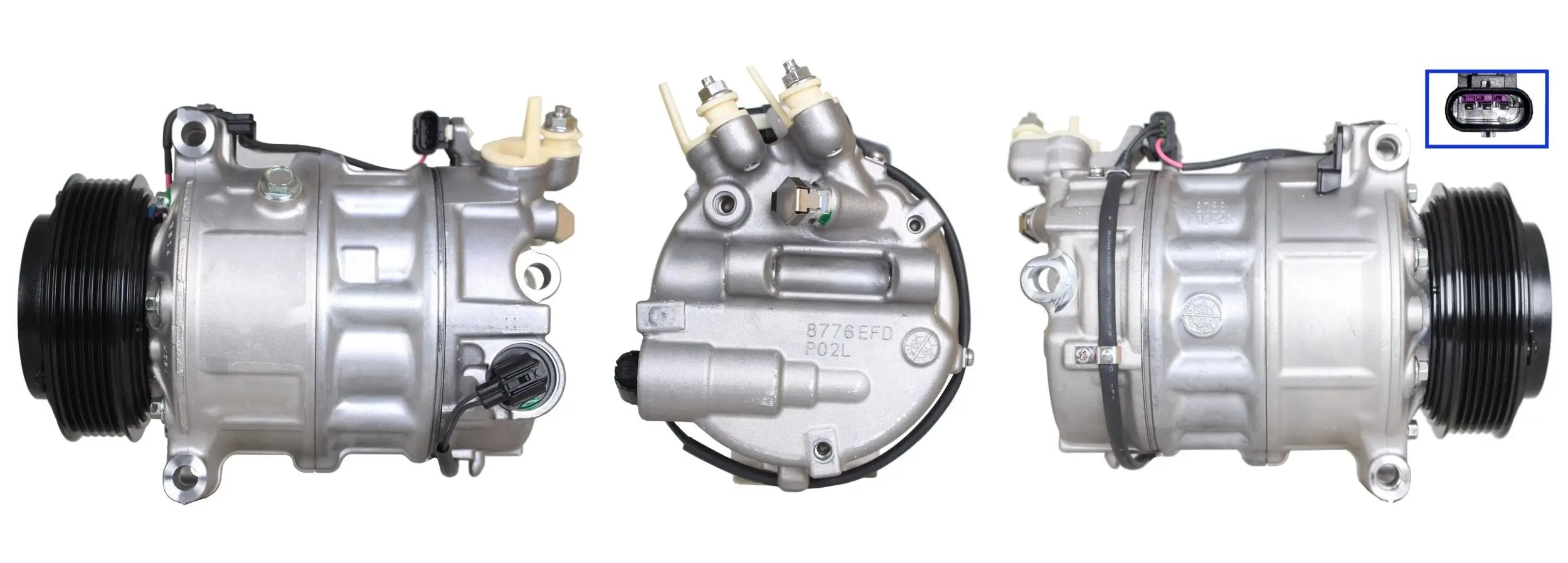 Kompressor, Klimaanlage 12 V LUCAS ACP01415