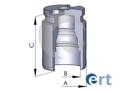Kolben, Bremssattel Hinterachse ERT 150400-C