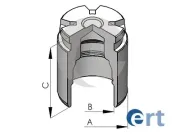 Kolben, Bremssattel Hinterachse ERT 150523-C