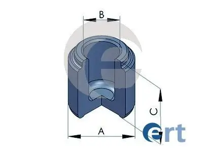 Kolben, Bremssattel Hinterachse ERT 150755-C