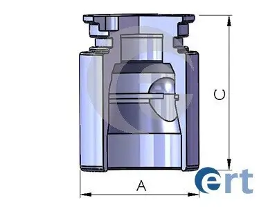 Kolben, Bremssattel Hinterachse ERT 150766-C