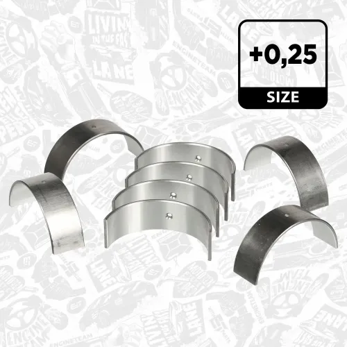 Pleuellagersatz ET ENGINETEAM LP007025 Bild Pleuellagersatz ET ENGINETEAM LP007025