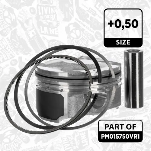 Kolbensatz ET ENGINETEAM PM015750VR1 Bild Kolbensatz ET ENGINETEAM PM015750VR1