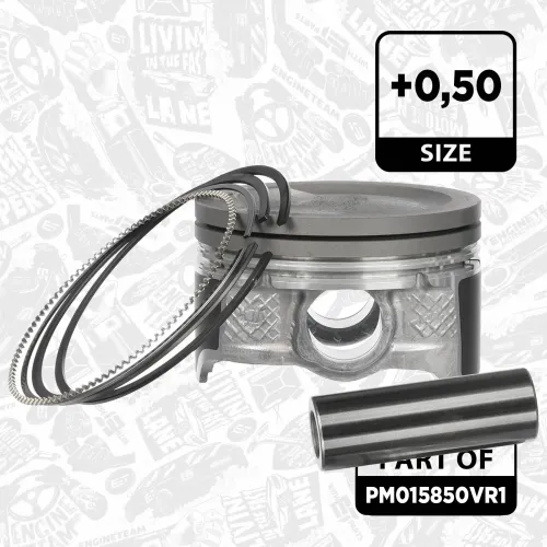 Kolbensatz ET ENGINETEAM PM015850VR1 Bild Kolbensatz ET ENGINETEAM PM015850VR1