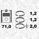 Kolbenringsatz ET ENGINETEAM R1010600