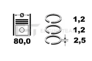 Kolbenringsatz ET ENGINETEAM R4000500