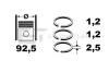 Kolbenringsatz ET ENGINETEAM R4000650