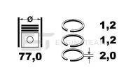 Kolbenringsatz ET ENGINETEAM R4001800