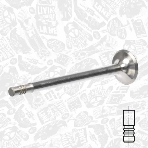 Auslassventil Auslassseite ET ENGINETEAM VE0123 Bild Auslassventil Auslassseite ET ENGINETEAM VE0123