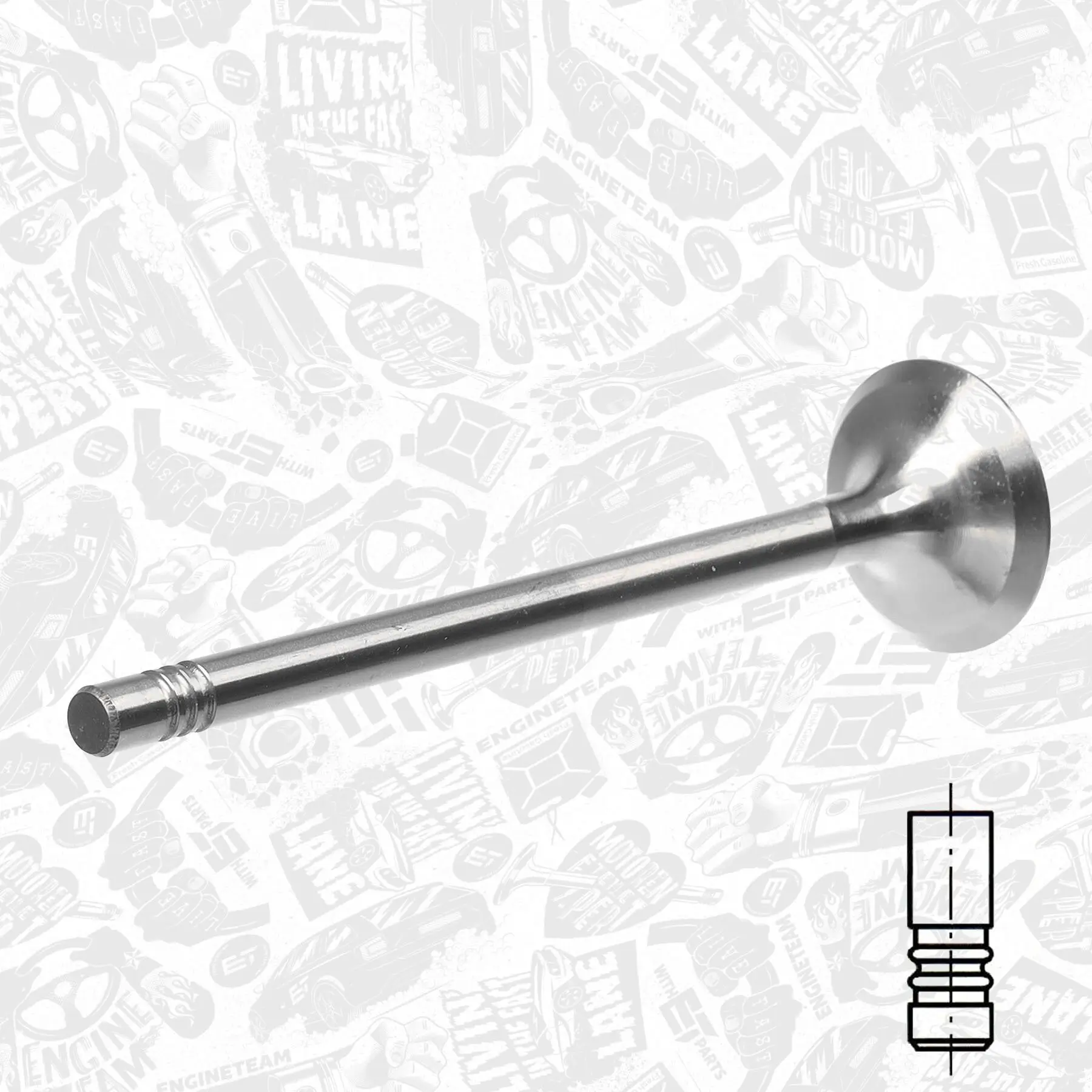 Auslassventil Auslassseite ET ENGINETEAM VE0168