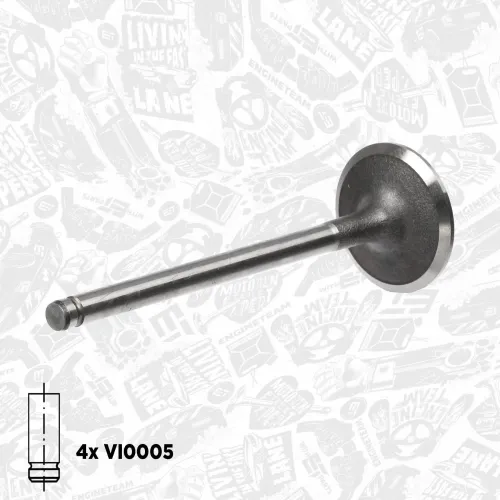Ventilsatz, Einlass-/Auslassventil ET ENGINETEAM VS0002 Bild Ventilsatz, Einlass-/Auslassventil ET ENGINETEAM VS0002