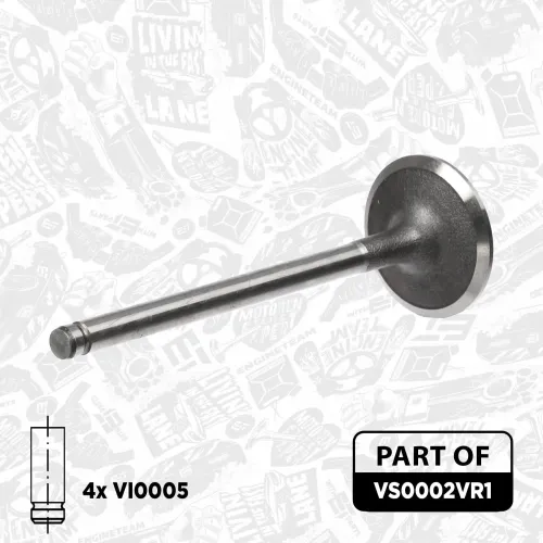 Ventilsatz, Einlass-/Auslassventil ET ENGINETEAM VS0002VR1 Bild Ventilsatz, Einlass-/Auslassventil ET ENGINETEAM VS0002VR1