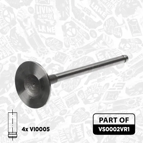 Ventilsatz, Einlass-/Auslassventil ET ENGINETEAM VS0002VR1 Bild Ventilsatz, Einlass-/Auslassventil ET ENGINETEAM VS0002VR1