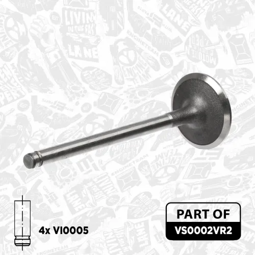 Ventilsatz, Einlass-/Auslassventil ET ENGINETEAM VS0002VR2 Bild Ventilsatz, Einlass-/Auslassventil ET ENGINETEAM VS0002VR2