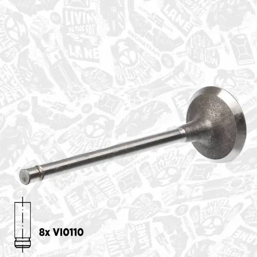 Ventilsatz, Einlass-/Auslassventil ET ENGINETEAM VS0011 Bild Ventilsatz, Einlass-/Auslassventil ET ENGINETEAM VS0011