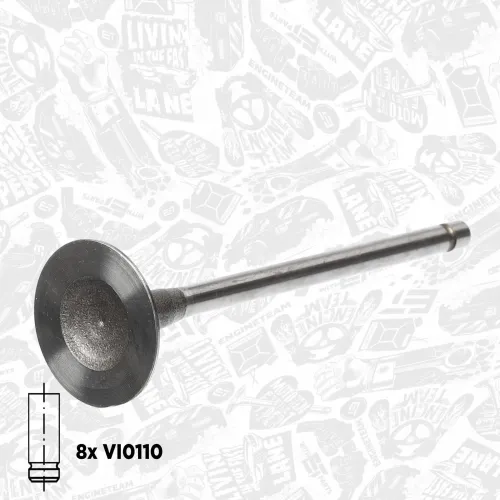 Ventilsatz, Einlass-/Auslassventil ET ENGINETEAM VS0011 Bild Ventilsatz, Einlass-/Auslassventil ET ENGINETEAM VS0011