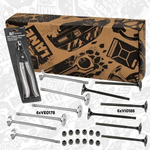 Ventilsatz, Einlass-/Auslassventil ET ENGINETEAM VS0015VR1 Bild Ventilsatz, Einlass-/Auslassventil ET ENGINETEAM VS0015VR1