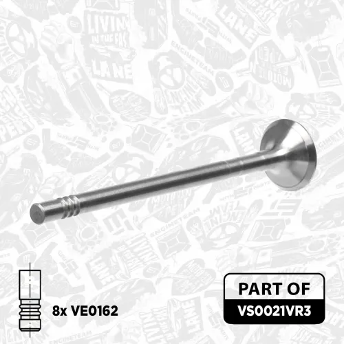 Ventilsatz, Einlass-/Auslassventil Einlassseite Auslassseite ET ENGINETEAM VS0021VR3 Bild Ventilsatz, Einlass-/Auslassventil Einlassseite Auslassseite ET ENGINETEAM VS0021VR3