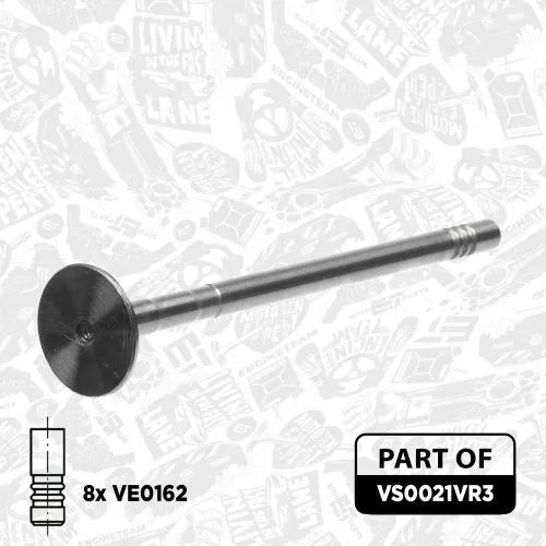 Ventilsatz, Einlass-/Auslassventil Einlassseite Auslassseite ET ENGINETEAM VS0021VR3 Bild Ventilsatz, Einlass-/Auslassventil Einlassseite Auslassseite ET ENGINETEAM VS0021VR3