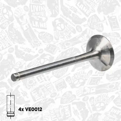 Ventilsatz, Einlass-/Auslassventil Einlassseite Auslassseite ET ENGINETEAM VS0023 Bild Ventilsatz, Einlass-/Auslassventil Einlassseite Auslassseite ET ENGINETEAM VS0023