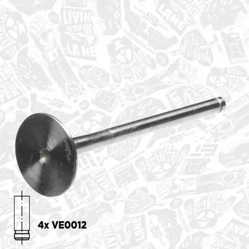 Ventilsatz, Einlass-/Auslassventil Einlassseite Auslassseite ET ENGINETEAM VS0023 Bild Ventilsatz, Einlass-/Auslassventil Einlassseite Auslassseite ET ENGINETEAM VS0023