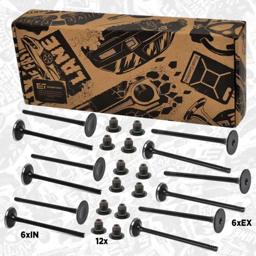 Ventilsatz, Einlass-/Auslassventil Einlassseite Auslassseite ET ENGINETEAM VS0025 Bild Ventilsatz, Einlass-/Auslassventil Einlassseite Auslassseite ET ENGINETEAM VS0025