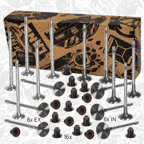 Ventilsatz, Einlass-/Auslassventil Einlassseite Auslassseite ET ENGINETEAM VS0031 Bild Ventilsatz, Einlass-/Auslassventil Einlassseite Auslassseite ET ENGINETEAM VS0031