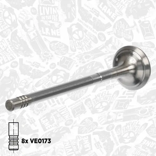 Ventilsatz, Einlass-/Auslassventil Einlassseite Auslassseite ET ENGINETEAM VS0031 Bild Ventilsatz, Einlass-/Auslassventil Einlassseite Auslassseite ET ENGINETEAM VS0031