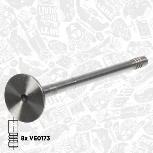 Ventilsatz, Einlass-/Auslassventil Einlassseite Auslassseite ET ENGINETEAM VS0031 Bild Ventilsatz, Einlass-/Auslassventil Einlassseite Auslassseite ET ENGINETEAM VS0031