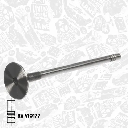 Ventilsatz, Einlass-/Auslassventil Einlassseite Auslassseite ET ENGINETEAM VS0031 Bild Ventilsatz, Einlass-/Auslassventil Einlassseite Auslassseite ET ENGINETEAM VS0031