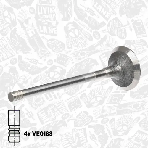 Ventilsatz, Einlass-/Auslassventil Einlassseite Auslassseite ET ENGINETEAM VS0032 Bild Ventilsatz, Einlass-/Auslassventil Einlassseite Auslassseite ET ENGINETEAM VS0032